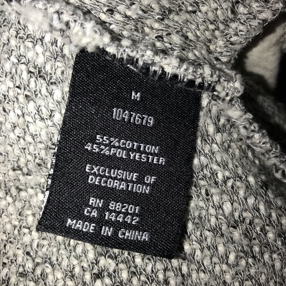 *BNCI by Blanc Noir Twill Knot long sleeve open cardigan. Size medium GUC - Picture 5 of 5